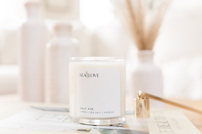 Sea Love candles look and burn cleaner than other candles.